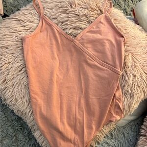 Me to We Peach Bodysuit